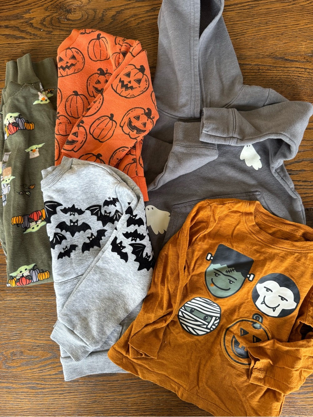 2T/3T Halloween bundle! Ghosts, bats, yoda Hanna Andersson Star Wars Zippie